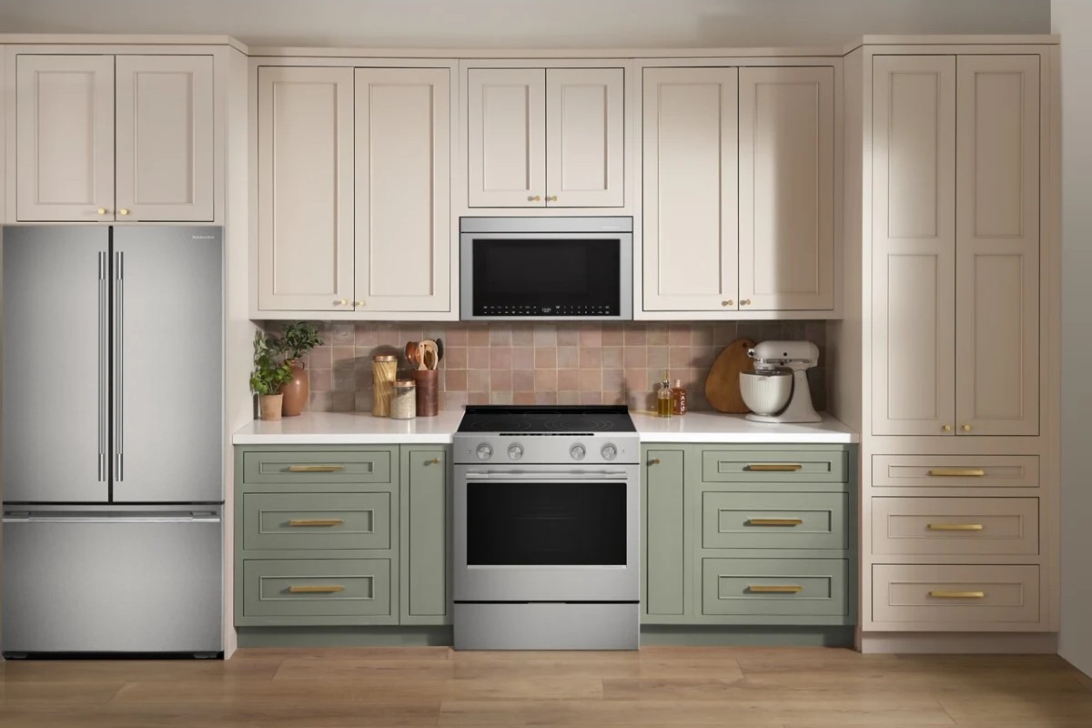 KitchenAid 30吋 Even-Heat™精準控溫 五口爐連烤 電陶爐