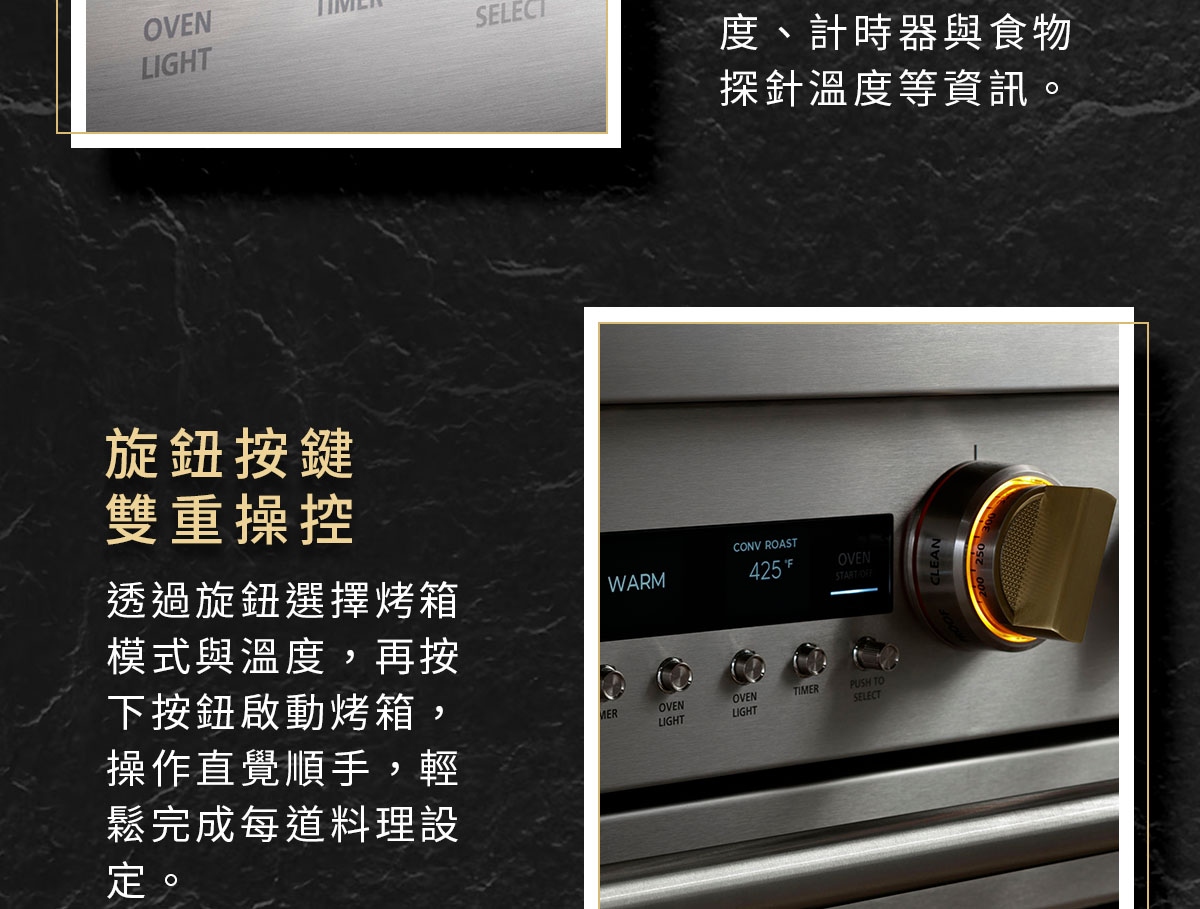 旋鈕按鍵雙重操控