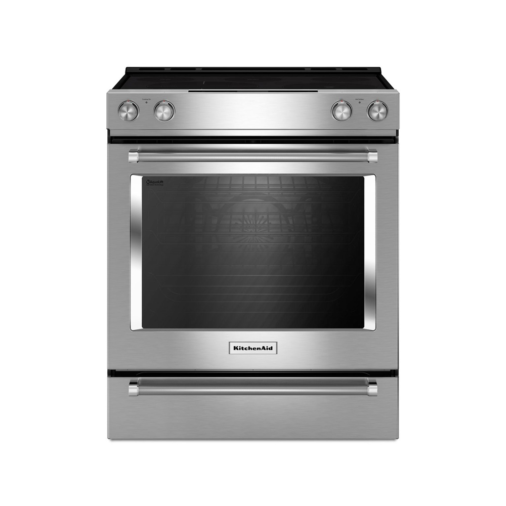 KitchenAid 30吋 五口爐連烤 電陶爐 KSEG700ESS