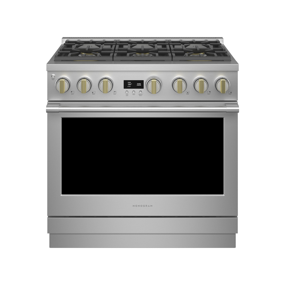 MONOGRAM 36吋六口爐連烤 瓦斯型 ZGP366NTSS