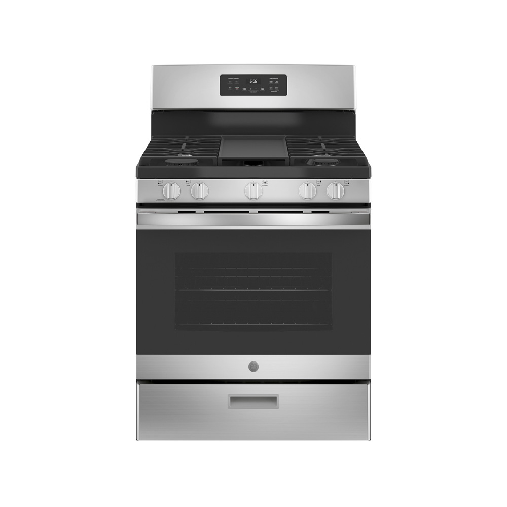 GE 30吋五口爐連烤  瓦斯型