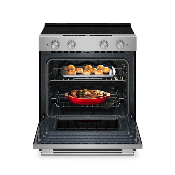 KitchenAid 30吋 Even-Heat™精準控溫 五口爐連烤 電陶爐_烤箱