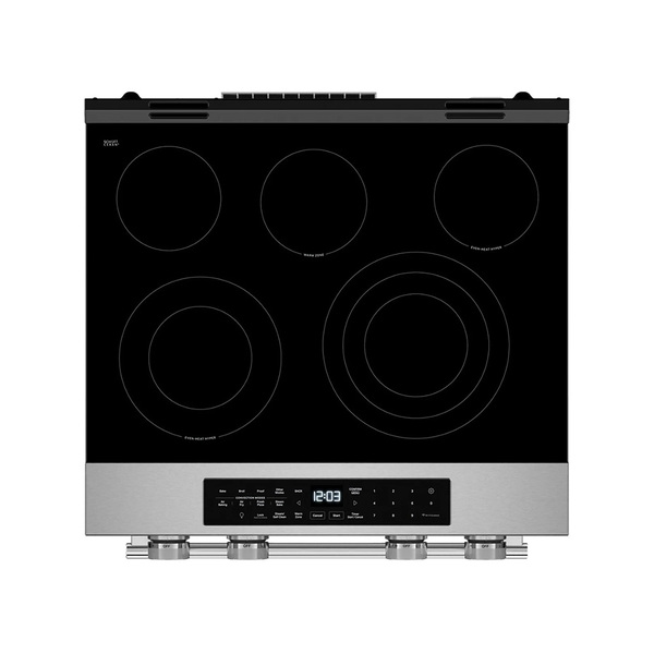 KitchenAid 30吋 Even-Heat™精準控溫 五口爐連烤 電陶爐_爐面