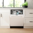 BOSCH 800系列 86cm沸石乾燥 全嵌式洗碗機_不鏽鋼銀_管線配置圖_白色_開門實景圖