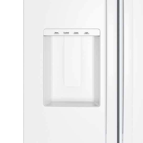 GE 790L 美式大容量雙門對開冰箱_白_外部取水