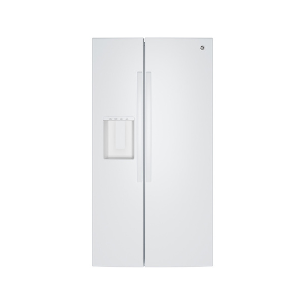 GE 710L 薄型雙門對開冰箱_白