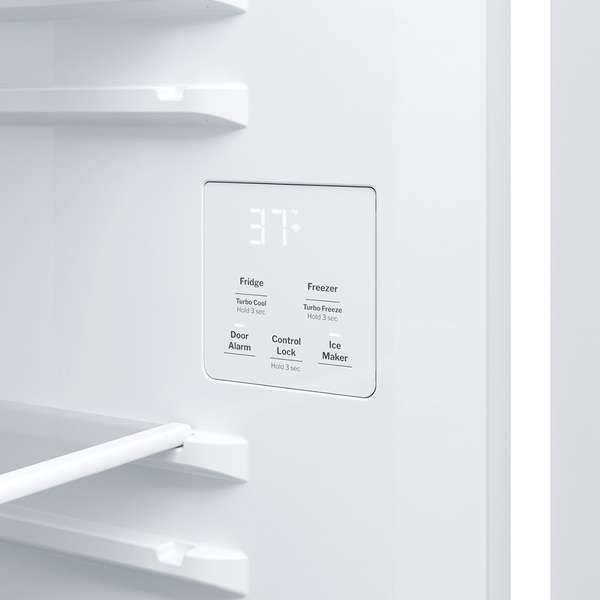 GE 710L 薄型雙門對開冰箱_白_內部溫度控制