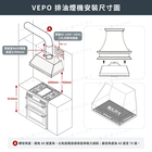 VEPO 全吸式抽油煙機(外置馬達)
