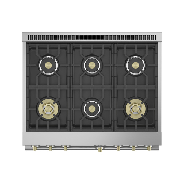 MONOGRAM 36吋六口爐連烤+全嵌式洗碗機_爐連烤_爐面