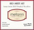 美國熱銷 Mellanni 床包組 超細纖維1800織 (一組四件)美規多尺寸 找不到的顏色請聯絡客服