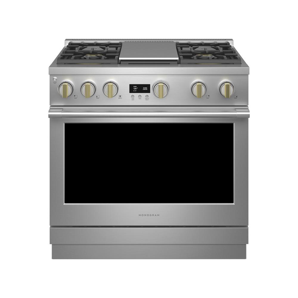 MONOGRAM 36吋四口爐連烤 瓦斯型 ZGP364NDTSS